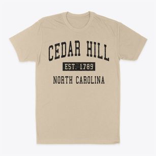 Cedar Hill North Carolina Classic Established Classic Dad T-Shirt