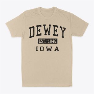 Dewey Iowa Classic Established Classic Dad T-Shirt