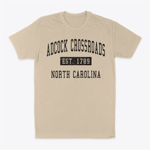 Adcock Crossroads North Carolina Classic Established Classic Dad T-Shirt