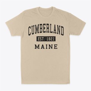 Cumberland Maine Classic Established Classic Dad T-Shirt