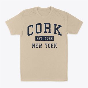 Cork New York Classic Established Classic Dad T-Shirt