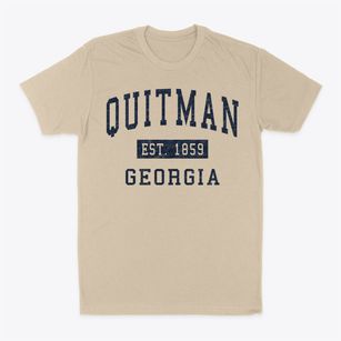 Quitman Georgia Classic Established Classic Dad T-Shirt