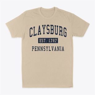 Claysburg Pennsylvania Classic Established Classic Dad T-Shirt