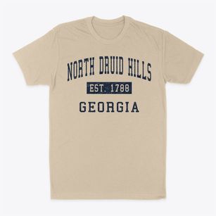 North Druid Hills Georgia Classic Established Classic Dad T-Shirt
