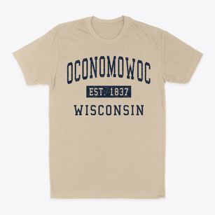 Oconomowoc Wisconsin Classic Established Classic Dad T-Shirt