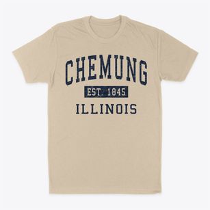 Chemung Illinois Classic Established Classic Dad T-Shirt