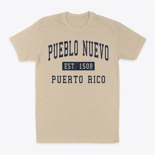 Pueblo Nuevo Puerto Rico Classic Established Classic Dad T-Shirt