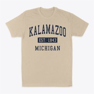 Kalamazoo Michigan Classic Established Classic Dad T-Shirt
