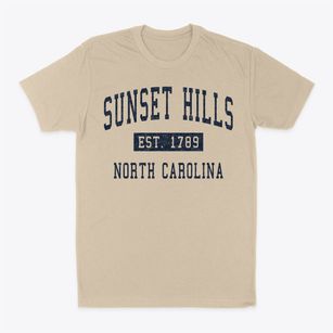 Sunset Hills North Carolina Classic Established Classic Dad T-Shirt