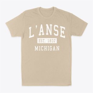 L'anse Michigan Classic Established Classic Dad T-Shirt