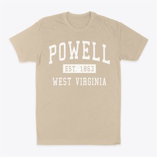Powell West Virginia Classic Established Classic Dad T-Shirt