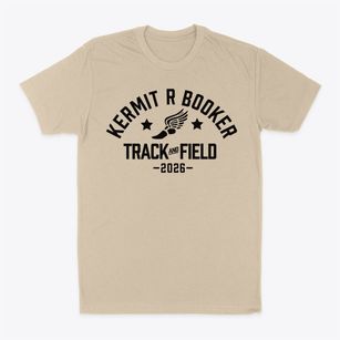 Kermit R Booker Elementary School Track and Field Classic Dad T-Shirt
