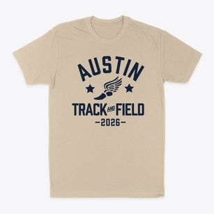 Austin Crusaders Homeschool Track and Field Classic Dad T-Shirt