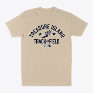 Treasure Island Elementary School Track and Field Classic Dad T-Shirt