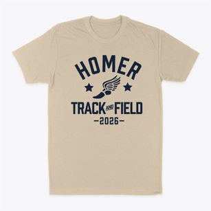Homer Charter School Track and Field Classic Dad T-Shirt