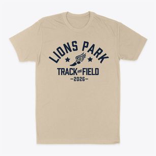 Lions Park Elementary School Track and Field Classic Dad T-Shirt