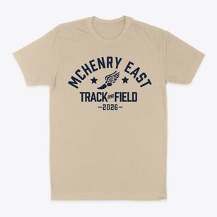 Mchenry East High School Track and Field Classic Dad T-Shirt