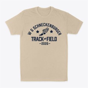 W G Schneckenburger Elementary School Track and Field Classic Dad T-Shirt