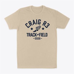 Craig R3 Elementary High School Track and Field Classic Dad T-Shirt