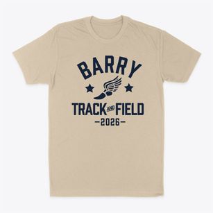 Barry School Track and Field Classic Dad T-Shirt