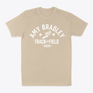 Amy Bradley School Track and Field Classic Dad T-Shirt