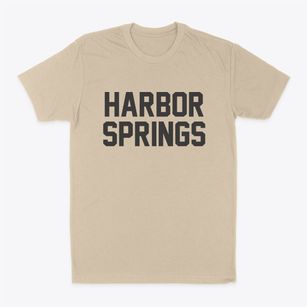 Harbor Springs Michigan Classic Block Classic Dad T-Shirt