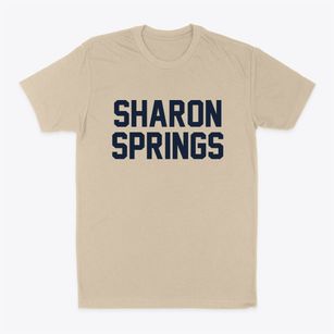 Sharon Springs New York Classic Block Classic Dad T-Shirt