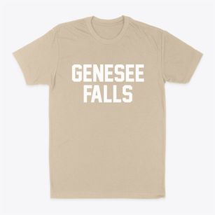 Genesee Falls New York Classic Block Classic Dad T-Shirt