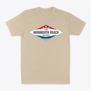 Monmouth Beach New Jersey Diamond Star Classic Dad T-Shirt
