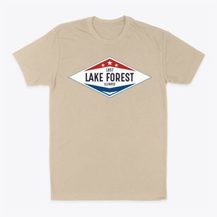 Lake Forest Illinois Diamond Star Classic Dad T-Shirt