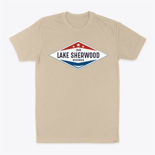 Lake Sherwood Wisconsin Diamond Star Classic Dad T-Shirt