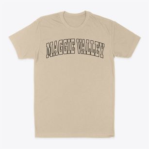 Maggie Valley North Carolina Trendy Block Classic Dad T-Shirt