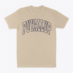 Puyallup Washington Trendy Block Classic Dad T-Shirt