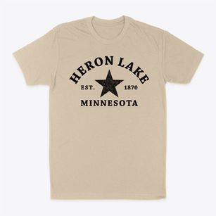 Heron Lake Minnesota Star Classic Dad T-Shirt
