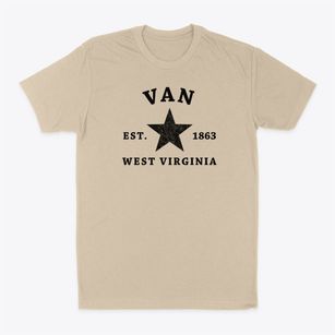 Van West Virginia Star Classic Dad T-Shirt
