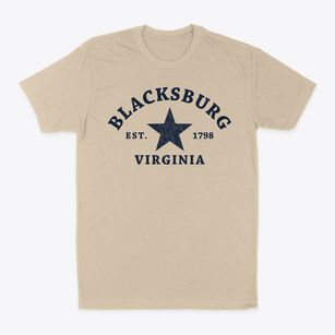Blacksburg Virginia Star Classic Dad T-Shirt