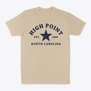 High Point North Carolina Star Classic Dad T-Shirt