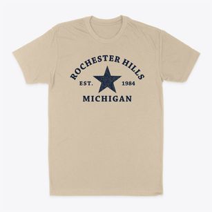 Rochester Hills Michigan Star Classic Dad T-Shirt