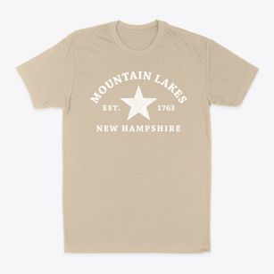Mountain Lakes New Hampshire Star Classic Dad T-Shirt