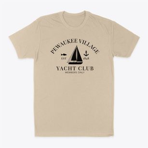 Pewaukee Village Wisconsin Yacht Club Classic Dad T-Shirt