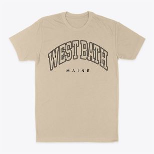 West Bath Maine Inline Classic Dad T-Shirt