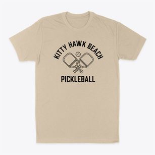 Kitty Hawk Beach North Carolina Pickleball Classic Dad T-Shirt