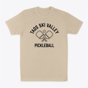 Taos Ski Valley New Mexico Pickleball Classic Dad T-Shirt