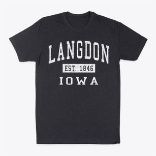 Langdon Iowa Classic Established Classic Dad T-Shirt