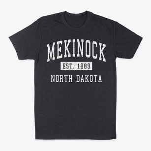 Mekinock North Dakota Classic Established Classic Dad T-Shirt