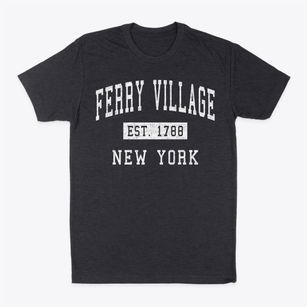 Ferry Village New York Classic Established Classic Dad T-Shirt
