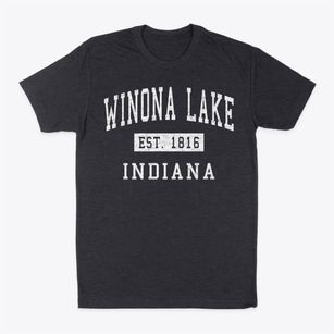 Winona Lake Indiana Classic Established Classic Dad T-Shirt