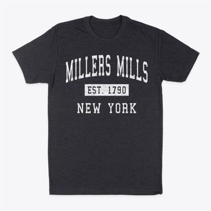Millers Mills New York Classic Established Classic Dad T-Shirt