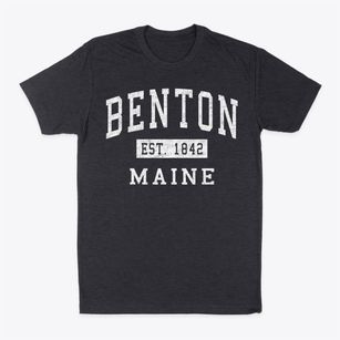 Benton Maine Classic Established Classic Dad T-Shirt