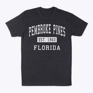 Pembroke Pines Florida Classic Established Classic Dad T-Shirt